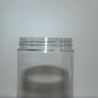 Pot de qualité alimentaire PET à large bouche transparente 50g 100g 200g 300g bocaux avec couvercles en plastique à vis pour crème cosmétique