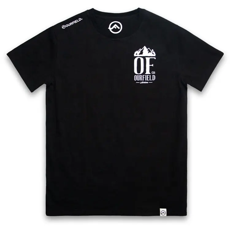Haute Qualité Coton hommes T-shirt Avec Impression Dernière Conception Impression de T-shirt Personnalisé Impression 100% Coton Noir T-shirts