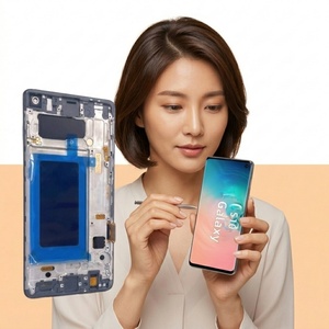 For Samsung for Galaxy <b>S10</b> LCD Touch Screen Assembly Replacement Display with Frame 6.1 Inch G973U G973FD Black - Product Image 3