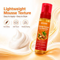 Nouvelle arrivée : Mousse coiffante légère et hydratante pour définir les boucles, pour cheveux naturellement bouclés, crépus et relaxés