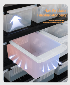 Étagère modulaire en aluminium de haute qualité pour l'élevage de reptiles avec des boîtes à tiroirs en PE pour cage d'exposition d'animaux de compagnie, boîte d'élevage, cage à reptiles - Product Image 5