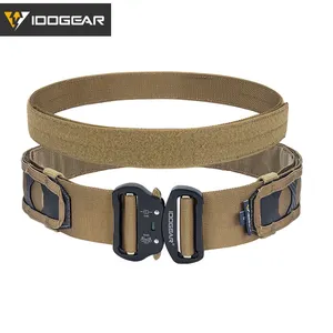 IDOGEAR 2" BS Style Fast Release Metal Buckle Hunting Nylon Duty Tactical Belt Molle Combat Belt With Inner Belt