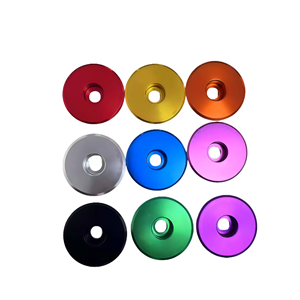 BEERIDE COMPONENTS PRIVATE LIMITED Capuchon supérieur de potence de vélo de montagne en aluminium avec logo personnalisé 32*10mm OEM - Product Image 2