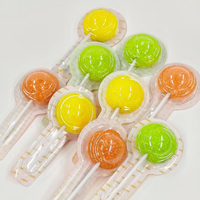 Pearl Granule Gummy Lollipop, Colorful Round Jelly Candy, Individually Packaged Children's Casual Candy