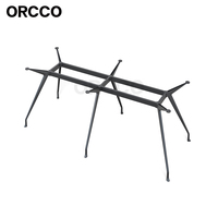 Pied de table en alliage d'aluminium de conception moderne personnalisée de qualité supérieure, 4 pieds, 6 pieds, pour bureau, salle de réunion, salle de conférence