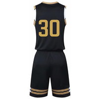 Seragam Basket Ukuran Besar Khusus Buatan Baru, Bahan Bernapas untuk Dewasa Unisex 100% Poliester Logo Kustom Set Pakaian Tim