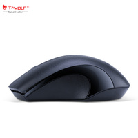 T-WOLF Q2 mouse nirkabel murah 2.4GH mouse saku mini optik sederhana untuk laptop komputer bisnis kantor