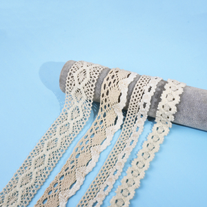 Bordatura in Pizzo all'<span class=keywords><strong>Uncinetto</strong></span> Personalizzabile, 100% Cotone e Pile, Morbida e Traforata, per Abbigliamento - Product Image 1