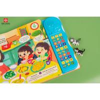 Buku Papan Belajar Bayi Balita Bersampul Keras OEM Hemat Biaya MOQ Rendah, Tepi Halus, Bahasa Bangla, untuk Anak-anak, Hadiah, Perjalanan, Bermain