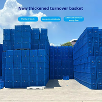 Grandes cages rectangulaires en plastique recyclable, écologiques, légères, empilables, ventilées, pour le transport de fruits et de pommes de terre