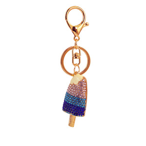 Pendentif d'accessoires de sac de porte-clés d'été de crème glacée colorée pour femmes - Product Image 6