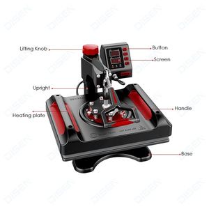 Presse à Chaud Multifonctionnelle 5, 6, 8, 10, 11-en-1 pour T-shirts, Mugs, Chapeaux, Casquettes et Assiettes – Modèle Swing Away - Product Image 4