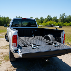 Barra di carico 89-104 in acciaio resistente con gancio E-Track per uso su pianale di camion e rimorchi - Product Image 2