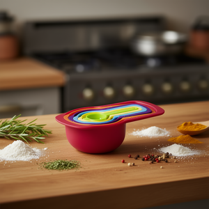 Matryoshka <b>Measuring</b> <b>Spoon</b> Set 6 Pieces Nesting Colorful Kitchen Tools - Product Image 3