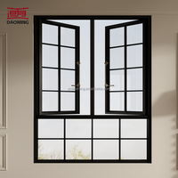 Fenêtre extérieure fixe en aluminium à double vitrage pare-balles anti-effraction Topbright Hurricane Impact, à rupture de pont thermique, personnalisable