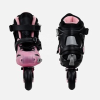 Patins à roulettes ajustables pour enfants, quatre roues, pour slalom en extérieur, chaussures de patinage en ligne pour enfants