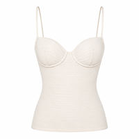 Débardeur Bustier Y2K pour Femme, Personnalisé OEM ODM, avec Bretelles Fines, Coussinets Intégrés, en Mélange Modal, Idéal pour les Loisirs – Vente en Gros