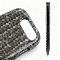 Stylo d'affaires en fibre de carbone ultra-léger, résistant aux rayures, stylo de luxe pour le bureau, cadeau, certifié CE