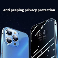 Protection d'Écran Intégrale Confidentielle en Verre Trempé pour iPhone 15 16 Pro Max, Film Anti-Espion pour iPhone 14 13 12 11 Pro Max