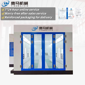 תא צבע למוסכים, מערכת ריסוס חצי אוטומטית, חוסך אנרגיה, מחליף חום נייד, תא צבע לרכב עם מנוע דיזל - Product Image 2