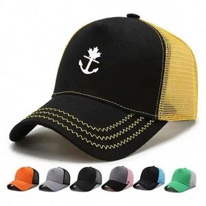Casquettes de camionneur en toile denim brodée d'animaux personnalisées du Mexique, promotionnelles, été, 5 panneaux, maille, chapeau de sport d'extérieur - Product Image 1