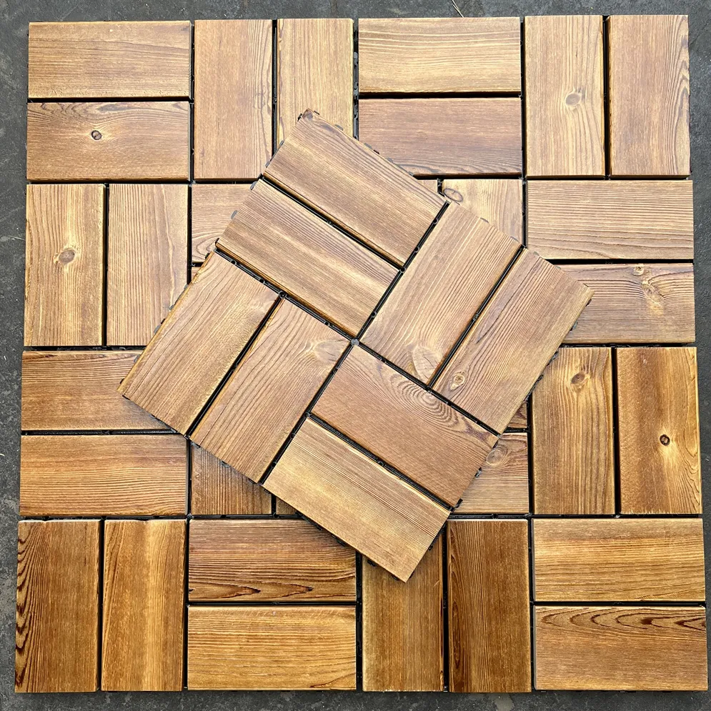 Eco-Friendly Foshan Diy Patio Garden Outdoor Wood Deck Interlocking Floor Tiles