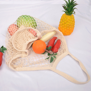 Eco Friendly Portable Reusable Vegetable and Fruit <strong>String</strong> <strong>Bag</strong> Recycled Cotton Mesh Folding Shopping Tote <strong>Bag</strong> - Product Image 5