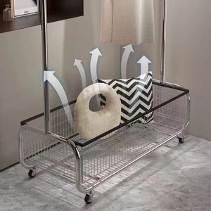 <span class=keywords><strong>Porte</strong></span>-<span class=keywords><strong>manteau</strong></span> de style cintre en métal au sol en fer pour <span class=keywords><strong>chambre</strong></span> à coucher de luxe avec roue de direction universelle - Product Image 5