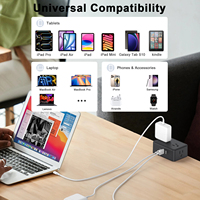 Pince de bureau multiprise 4AC prises 4 ports USB 6,6 pieds de table sous protection contre les surtensions prise de courant de bureau