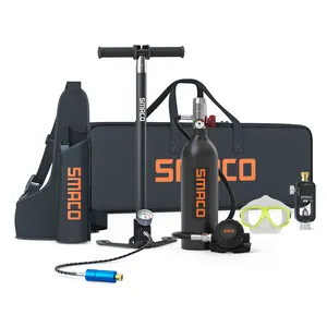 Smaco 1L S400 thiết lập bình oxy lên đến 20 phút Dive Mini Scuba hệ thống lặn thiết bị Kit