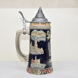 Gelas bir Stein bir Jerman Berburu gelas bir terukir dengan tutup <span class=keywords><strong>Petwer</strong></span> untuk hadiah souvenir 0.6 Liter - Product Image 3