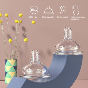 ขวดนมซิลิโคนนิ่มใสขนาด50มม. จุกนมสำหรับทารกแรกเกิดไร้สาร BPA - Product Image 5