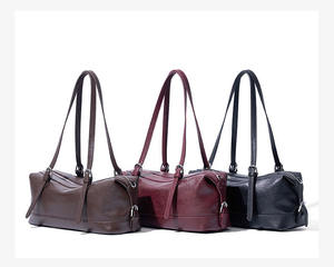 Sac à main en cuir de vachette simple pour femmes, grande capacité, sac à main en cuir Joker, sac à bandoulière de haute qualité pour femmes, logo personnalisé, faible MOQ - Product Image 3