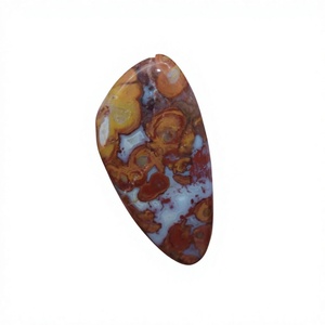 Agate de Rajasthan naturelle, cabochon en forme de poire, pierre précieuse en vrac pour la fabrication de bijoux, prix de gros FAIJAN GEMS - Product Image 1