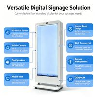 Écran tactile capacitif sur pied CH avec caméra et Wi-Fi pour affichage numérique, idéal pour ascenseurs, commerce de détail et hôtels - 1920x1080 128 Go