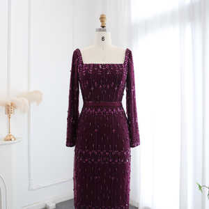 Jancember LSCZ64 Cristal Dubaï Arabe Soirée Ceinture Fête Robes De Bal Pour Les Femmes - Product Image 3