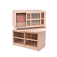 Facile à installer porte modulaire en bois cloison mobile course Pigeon nid boîte bois élevage Pigeon Cage pour oiseaux