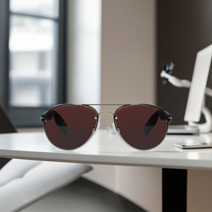 Gafas Inteligentes con Protección Contra Luz Azul, Asistente de <span class=keywords><strong>Voz</strong></span> con IA, Resistentes al Agua IP67, Carga Magnética, Marco de Acero Inoxidable, 144 Idiomas, Duraderas - Product Image 4