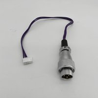 Connecteur circulaire d'aviation étanche à 3 broches mâle, câble adaptateur prêt à l'emploi avec extrémité JST, contacts dorés, adaptateur industriel CE