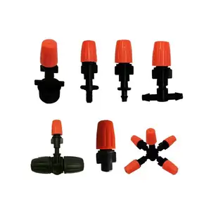 FXL Greenhouse Atomizing Misting System Sprayer 4 5 6 7 Way Fogger Nozzle with 1/2" Thread Connector