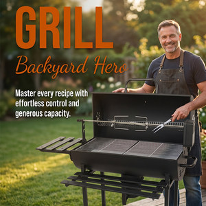 Grande <span class=keywords><strong>Griglia</strong></span> BBQ Americana Moderna in Metallo <span class=keywords><strong>per</strong></span> Uso Domestico, <span class=keywords><strong>Forno</strong></span> a Carbone <span class=keywords><strong>per</strong></span> Esterni, Cortile, B&B, Terrazza e Feste - Product Image 2