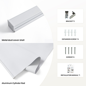 Tende a Rullo Oscuranti Commerciali su Misura, Tessuto Anti-UV, Tende a Rullo Oscuranti Manuali Regolabili per Finestre - Product Image 5