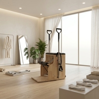 Machine de Pilates MJD, chaise Wunda en bois de chêne, équipement de Pilates commercial, adapté au yoga et aux exercices.