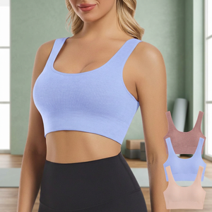 Soutien-gorge de sport grande taille léger, respirant, extensible dans quatre directions, à maintien élevé, anti-choc, pour le yoga et le fitness, pour femme, prix abordable - Product Image 3