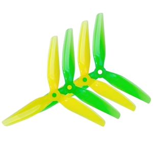 Elica HQprop Ethix S4 5X3.65X3 5031 da 5 pollici a 3 pale/tri-pala Lemon Lime per Drone FPV da Corsa Parte FXB - Product Image 2