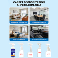 Poudre Désodorisante Commerciale OEM ODM pour Tapis, Éliminateur d'Odeurs Puissant pour Hôtels et Bureaux, Neutralise les Odeurs de Fumée, d'Animaux et de Nourriture, 500ml