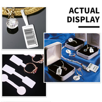 Étiquette de prix de bijoux revêtus de papier de cuivre de couleur blanche de haute qualité en gros pour magasin de bijoux