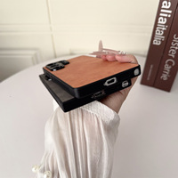 Étui de téléphone portable en cuir PU effet peau de mouton mat vintage pour Samsung Galaxy S26 S25 S24 S23 S22 Ultra A17 A16 A36 A56 A18