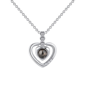 Eterno oro stile coreano collana di fiori con memoria di cuore oggetto caldo di cento <span class=keywords><strong>parole</strong></span> <span class=keywords><strong>amore</strong></span> per gli anniversari - Product Image 5