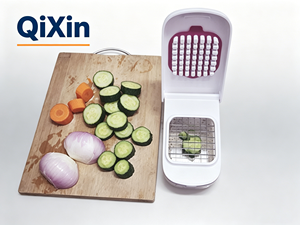 Coupe-légumes <span class=keywords><strong>manuel</strong></span> multifonction 6-en-1 - Mini-outil de cuisine en acier inoxydable pour hacher fruits et légumes, personnalisable OEM - Product Image 2